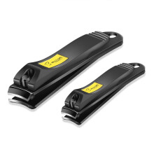 BESTOPE Nail Clippers 2PCs Nail Cutter Set Stainless Steel Fingernails Toenails Clippers for Men Women Sturdy Nail Clipping Kit