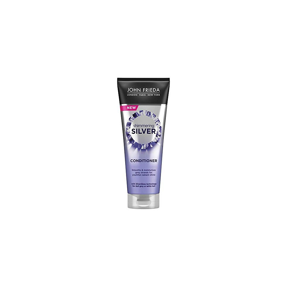 John Frieda Silver/Grey/White Shimmering Conditioner 250Ml For Dull Or Hair
