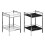Premier Housewares 2 Tier Black High Gloss Shelf Unit, Modern Black Shelving Unit, Open Design Small Shelving Unit, Storage Unit 2