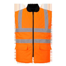 (Orange, Large) Hi-Vis Bodywarmer