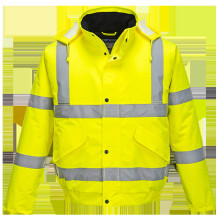 (Yellow, XL) Hi-Vis Bomber Jacket