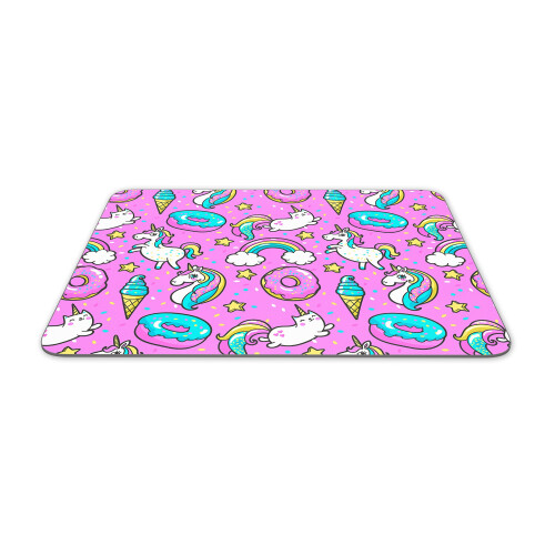 Awesome Pink Mouse Mat Pad - Unicorn Donut Cat Doughnut Gift PC Computer #8332 1