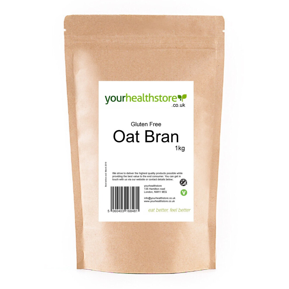 yourhealthstore Premium Gluten Free Oat Bran 1kg