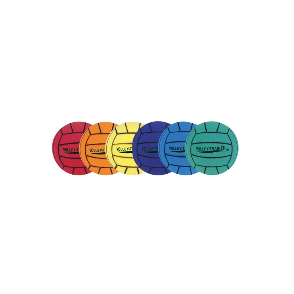 Champion Sports FVBSET Ultra Foam Volleyball Set, Multicolor - Set of 6