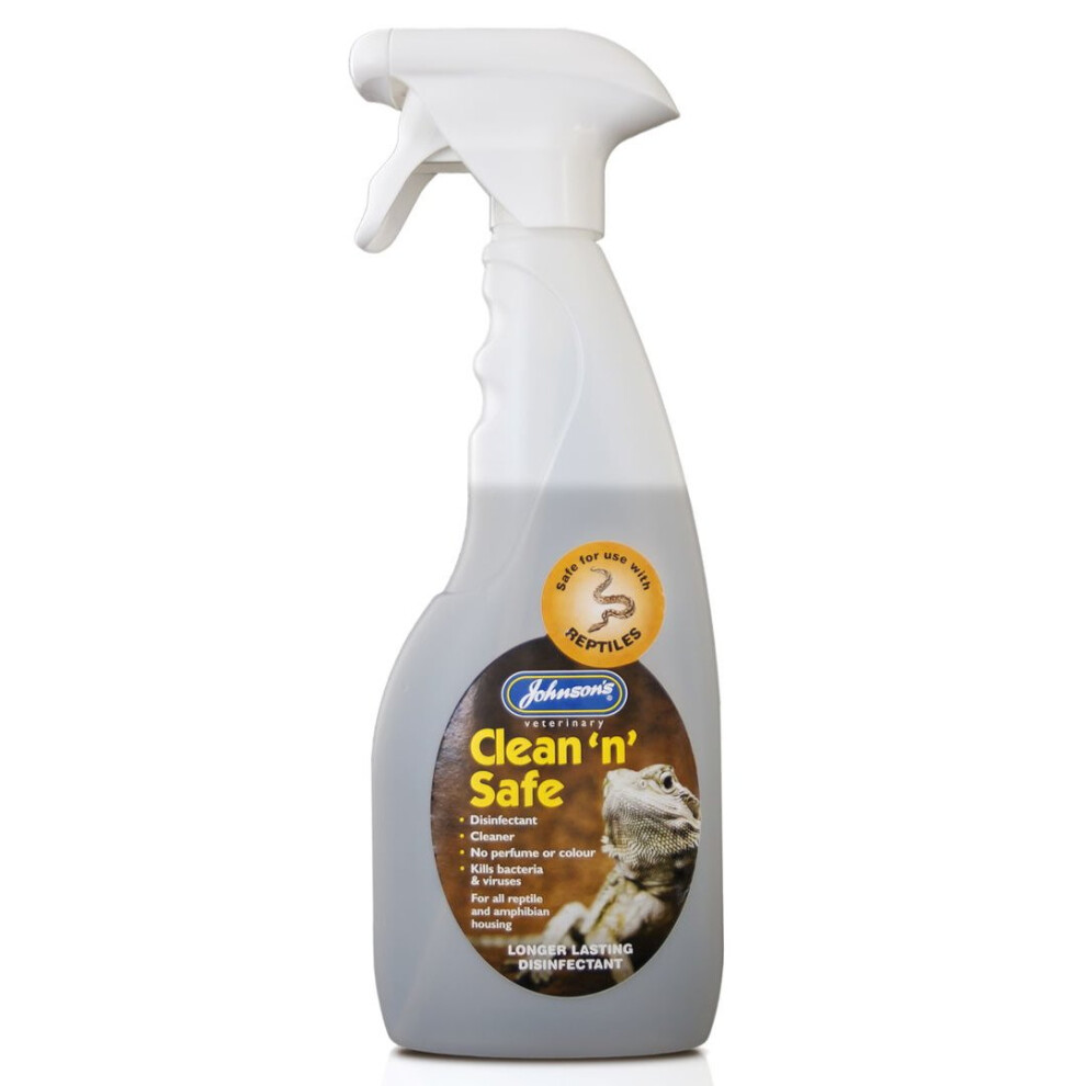 Jvp Reptile Clean 'n' Safe Disinfectant 500ml Trigger (Pack of 6)