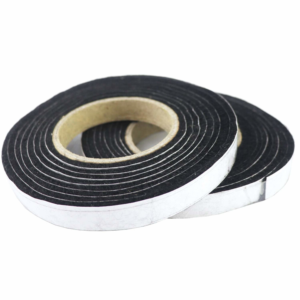 LANUCN BBQ Smoke Seal Strip/Self Stick Leak Proof Smoker Gasket/Oven Door Seal Hopper Lid Sealing Strip/Smoke Keeping Strip/Heat Resistant Grill...