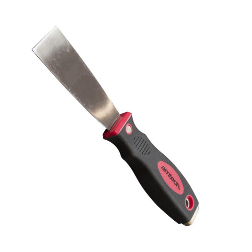 1.5'' Paint Scraper Tempered Spring Steel Blade Soft Handle Builder Amtech G0670 2