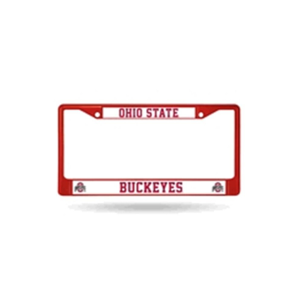 Ohio State Buckeyes License Plate Frame Metal Red 094746965228