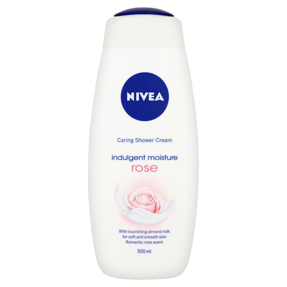 Nivea Shower Gel, Indulgent Moisture Rose, 500 Ml, Pack Of 6