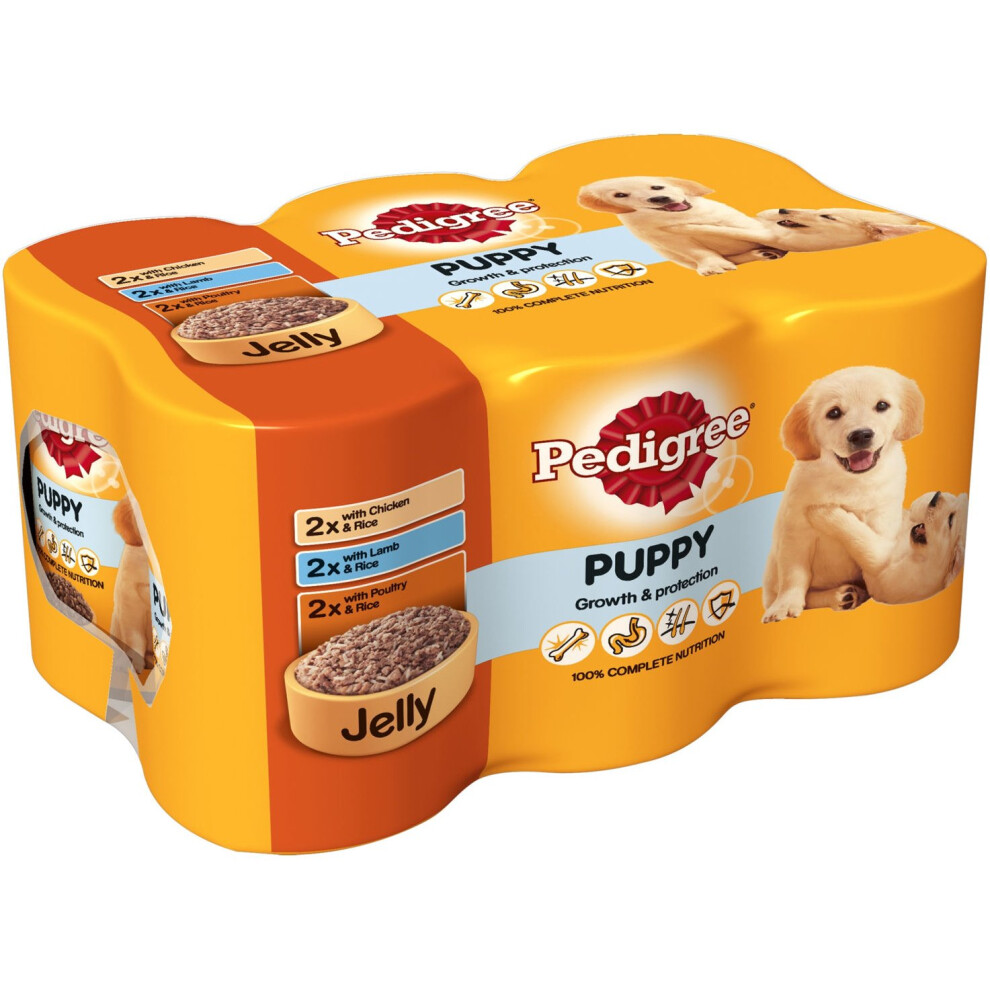 Pedigree Can Puppy Jelly 6x400g (Pack of 4)