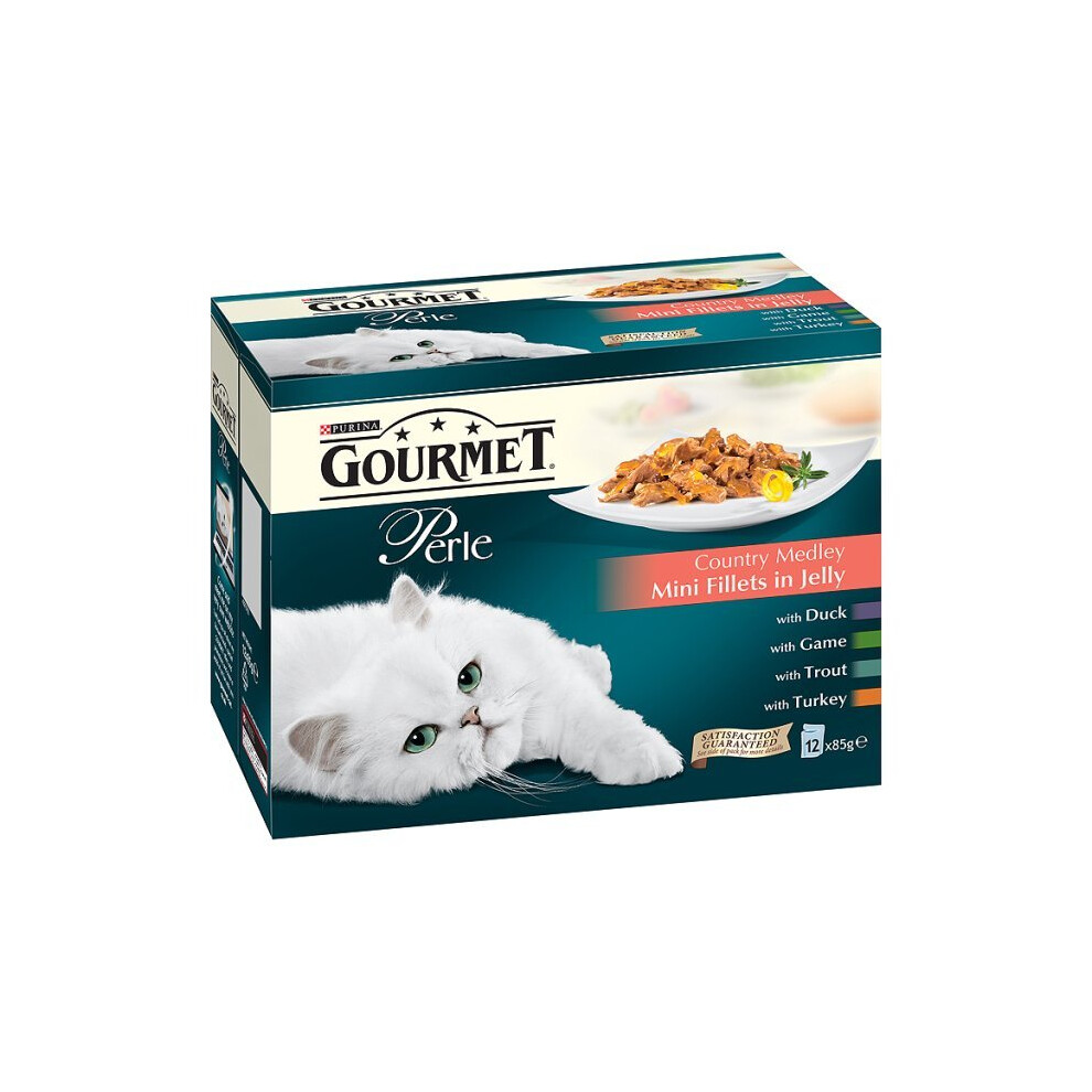 Gourmet Perle Country Medley Multipack Wet Cat Food 12x85G Pouches - Image 3