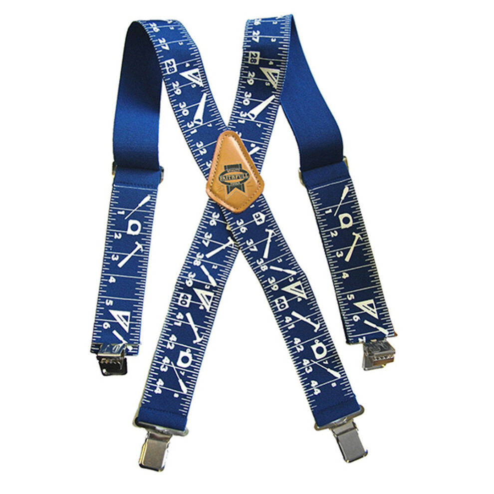 Work Braces 2'' (50mm) Heavy Duty For Trousers Elastic Material Faithfull FAIBRACESTM