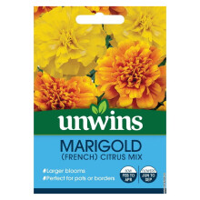 Unwins Grow Your Own Large Bloomed Marigold French Citrus Mix Seeds