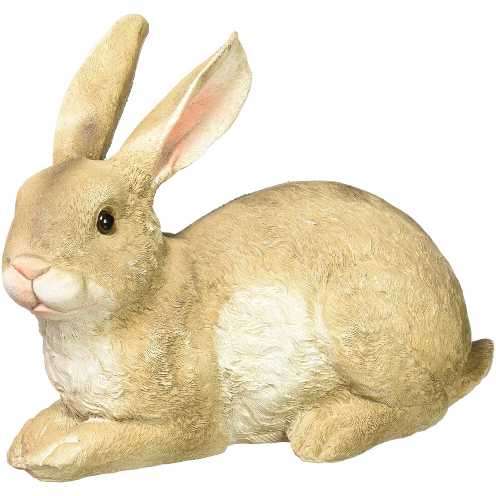 Design Toscano Bashful, the Bunny, Lying Down Garden Rabbit Statue