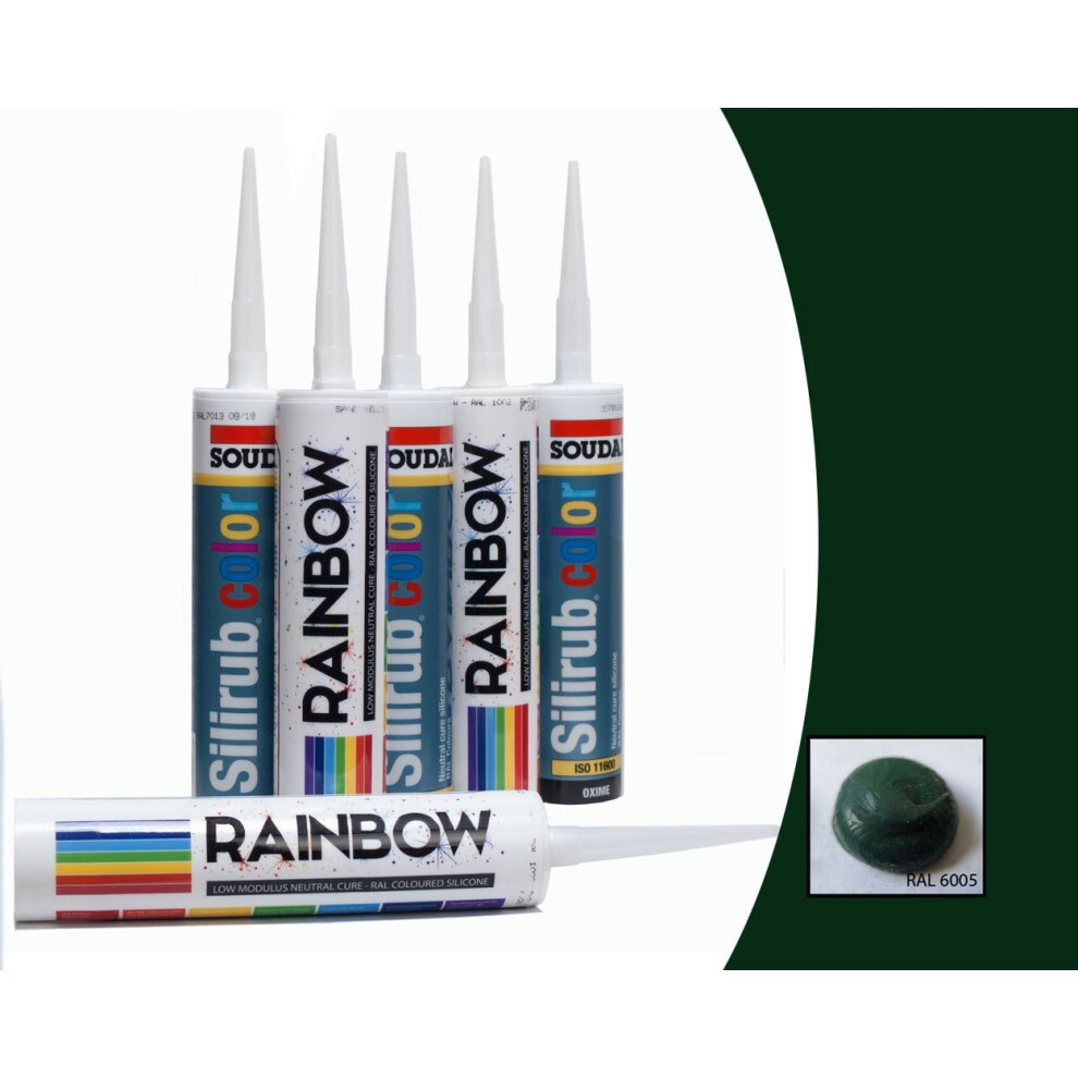 Build With Colour Ral 6005 Green Silicone Sealant 5060266728624