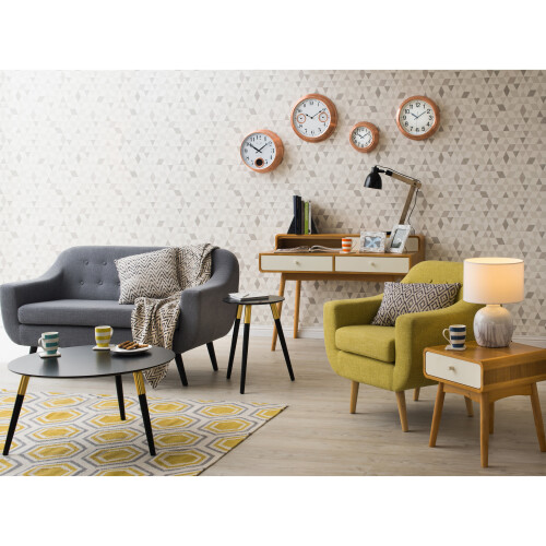 Premier Housewares Round Side Table, Durably Constructed Modern Side Table, Long Lasting Compact Table for Living Room 2
