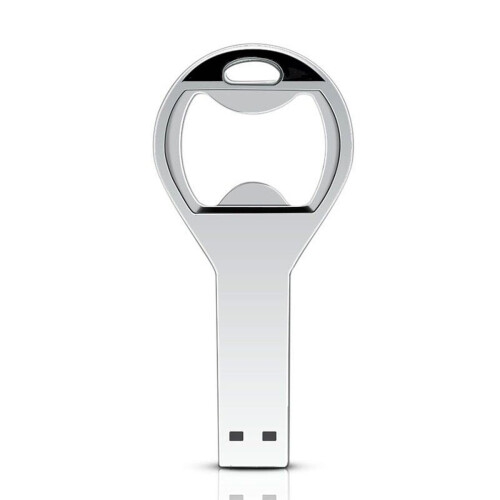 Gadget Gift Silver USB 8GB Flash Memory Stick Bottle Opener Keyring 2