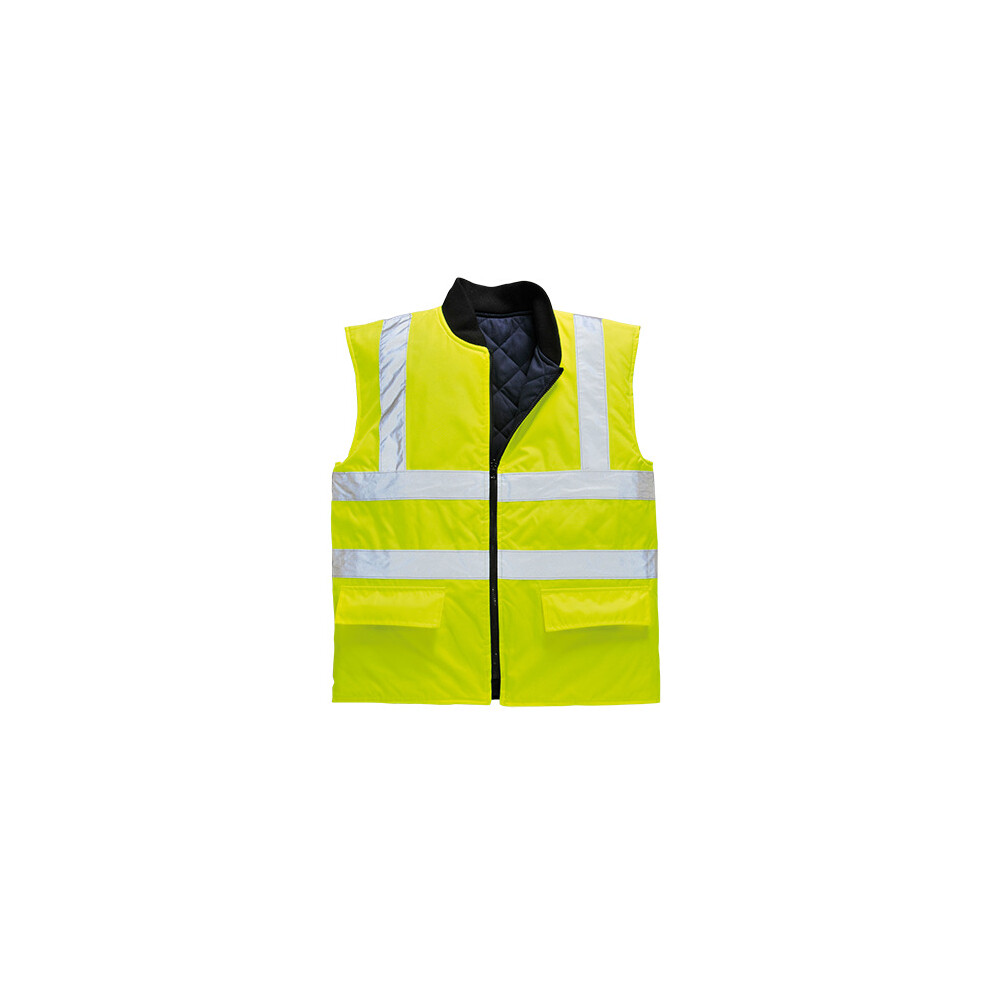 (Yellow, 4XL) Hi-Vis Bodywarmer 5036108041909