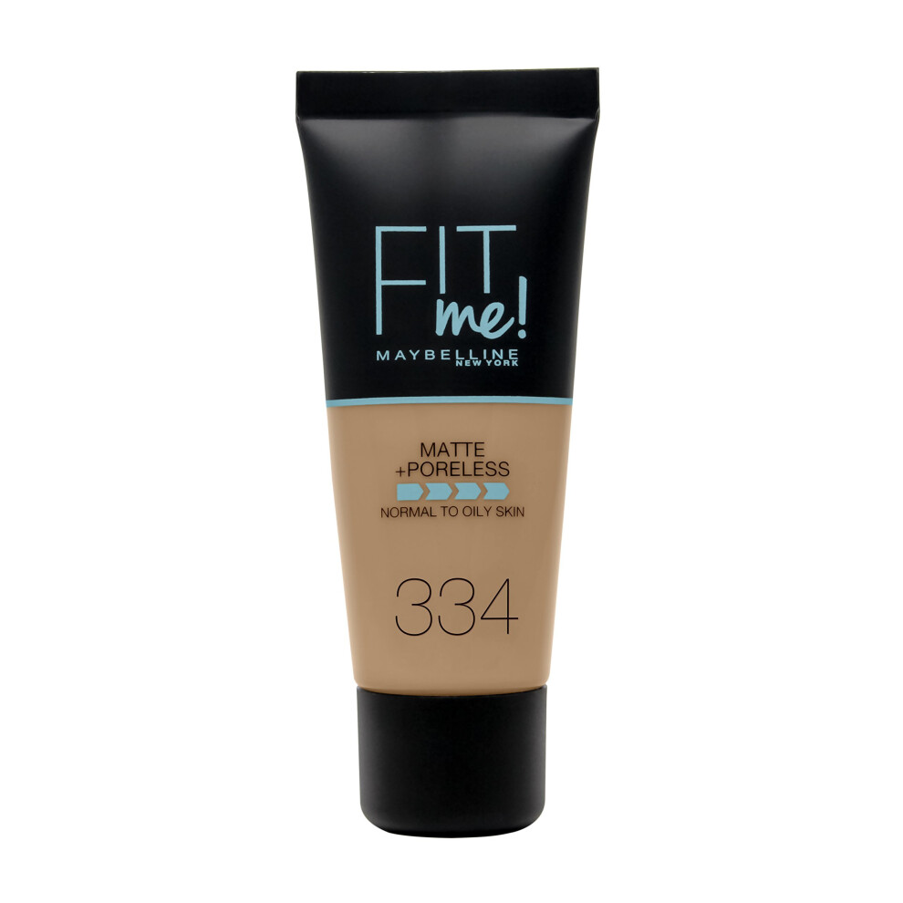 Maybelline Fit Me Matte & Poreless Foundation 334 Warm Tan 30ml