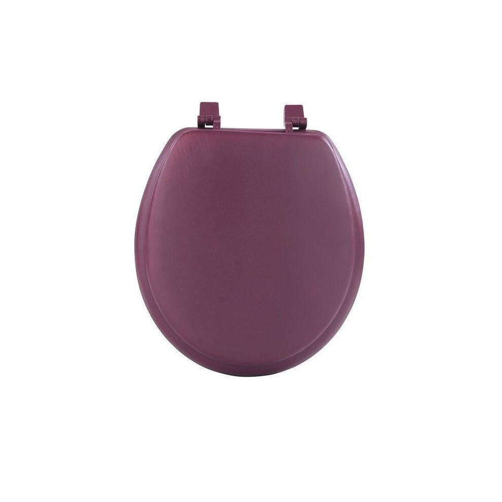 Achim Importing TOVYSTBU04 Fantasia Burgundy Soft Standard Vinyl Toilet Seat, 17 in.