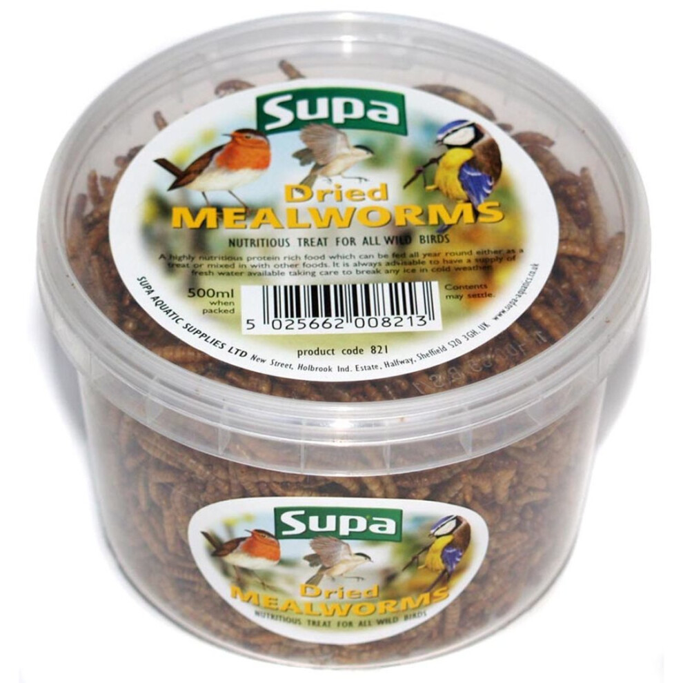 Supa Dried Mealworms 500Ml