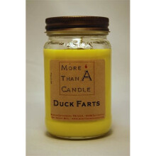 More Than A Candle DKF16M 16 oz Mason Jar Soy Candle, Duck Farts