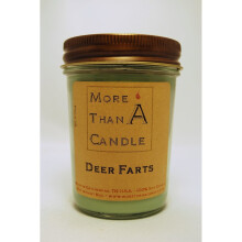 More Than A Candle DRF8J 8 oz Jelly Jar Soy Candle, Deer Farts