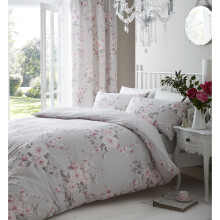 Catherine Lansfield Canterbury Easy Care Super King Duvet Set Grey