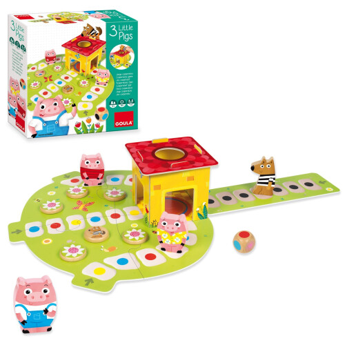 Goula 53146 3 Little Pigs Game, Multicolour