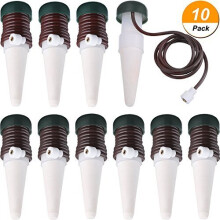 10 Pack Plant Watering Stakes Automatiska enheter Vxtens sjlvdropp Irrigation Slow Release inomhus utomhus terrakotta vattenspikar fr krukvxt