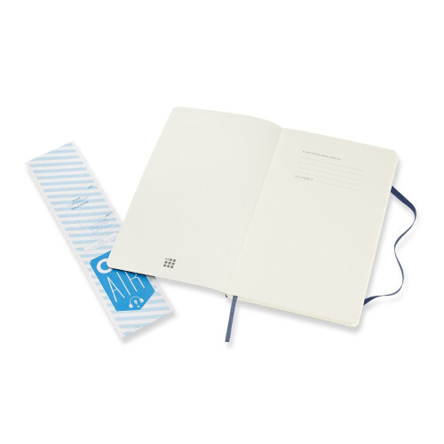 Moleskine Classic Notebook Large Squared Soft Cover Sapphire Blue 2
