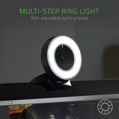 Razer Razer Kiyo: Full Hd 1080P 30Fps / 720P 60Fps - Built In Adjustable Ring Light - Advanced Autofocus Feature - Streaming Web Camera 2