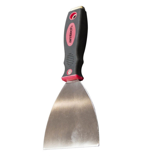 4'' Paint Scraper Tempered Spring Steel Blade Soft Handle Builder Amtech G0675 1
