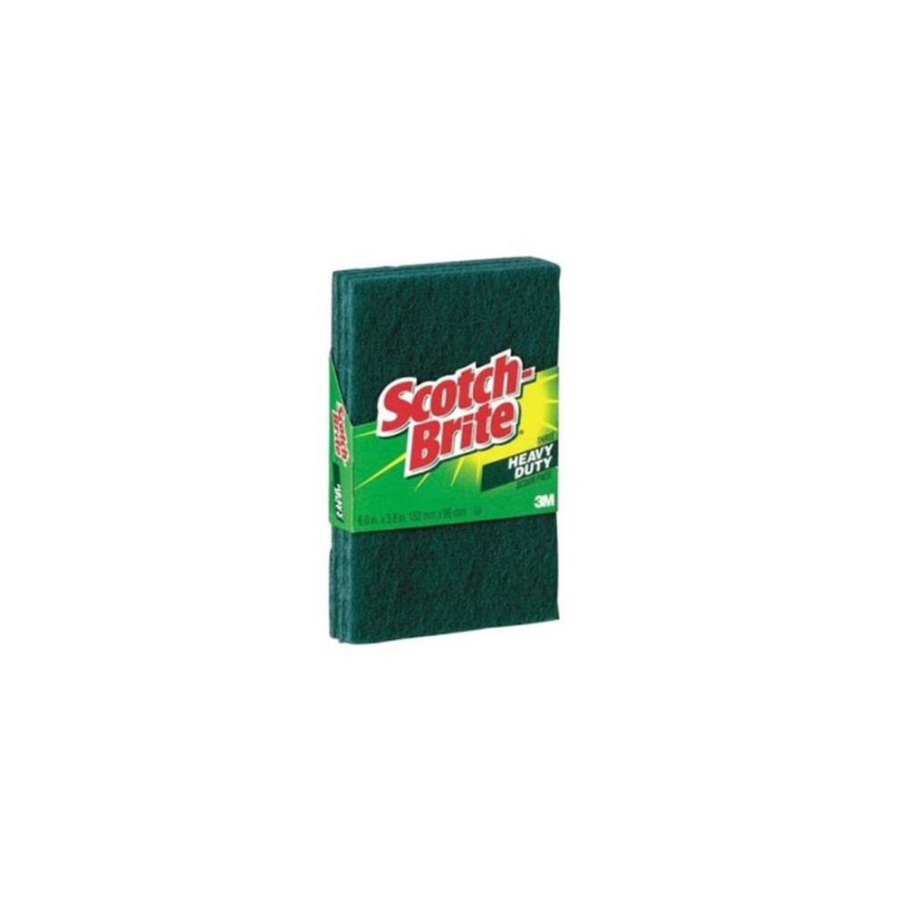 3M 22310CT 3.8 x 6 in. Heavy-Duty Scour Pad - Green, Pack of 3