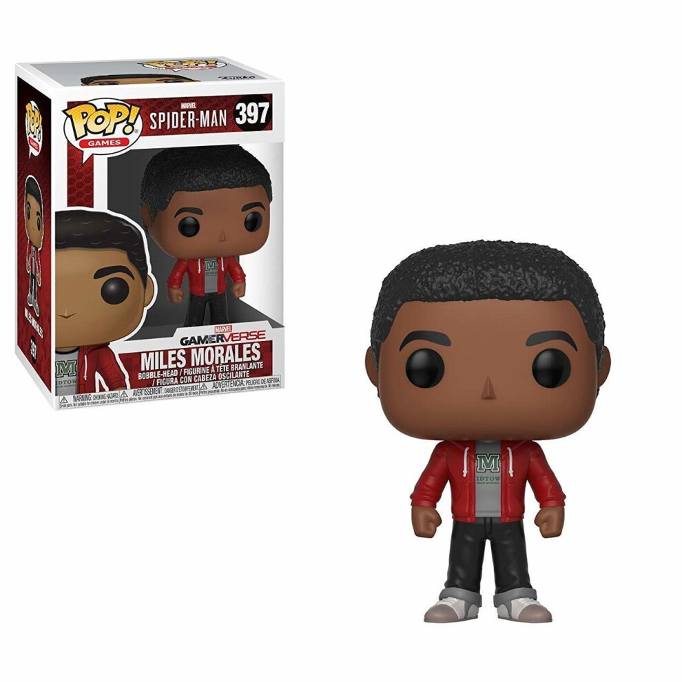 Photos - Action Figures / Transformers Funko Marvel Spider-Man Miles Morales Bobblehead Pop! Games Vinyl 30680 