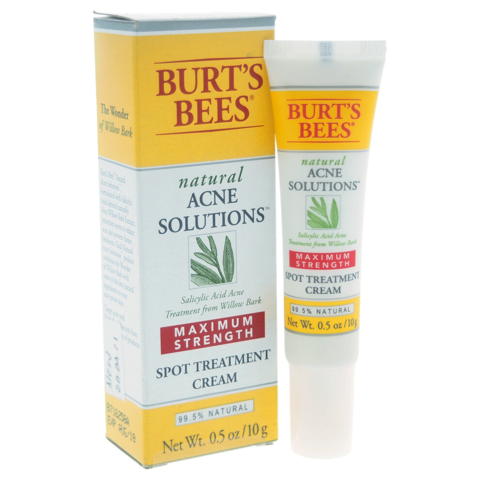 Natural Acne Solutions Spot Treatment Cream by Burts Bees for Unisex - 0.5 oz Cream