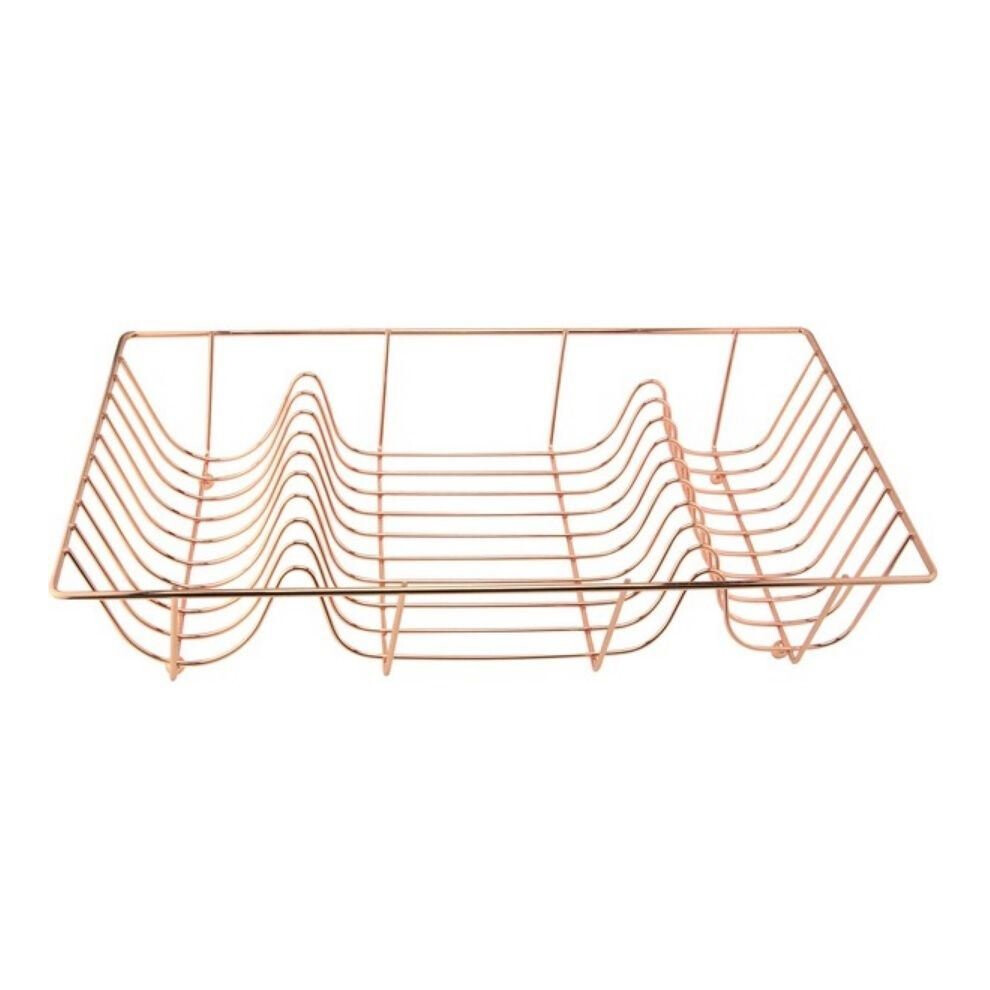 Stylish Copper Wire Finish Dish Drainer 49X32Cm