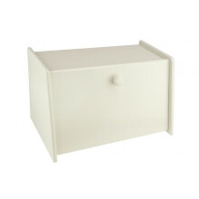 Cream Wooden Bread Bin Box Front Drop Door