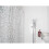 Croydex Croydex Silver Mosaic Fully Waterproof PVC Shower Curtain 3