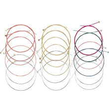 3 Sets of 6 Acoustic Guitar Strings Replacement Steel String for Guitar, 1 Set Brass 1 Set Copper and 1 Set Multicolor