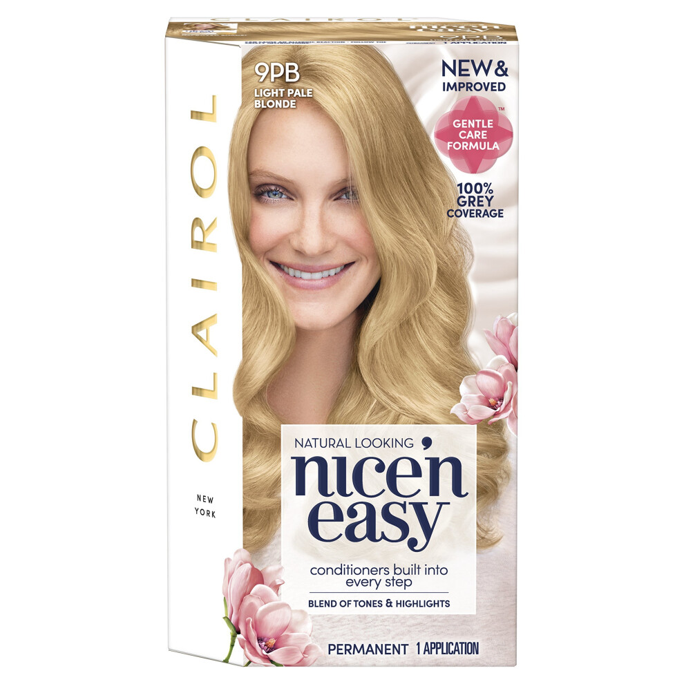 Clairol Nice' N Easy Permanent Hair Dye 9PB Light Pale Blonde