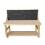 (6ft, Legs With Wheels) Wooden MDF Top Workbench With Pegboard Handmade 6