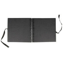 Caderno Scrapbooking 20 x 20 cm - Preto