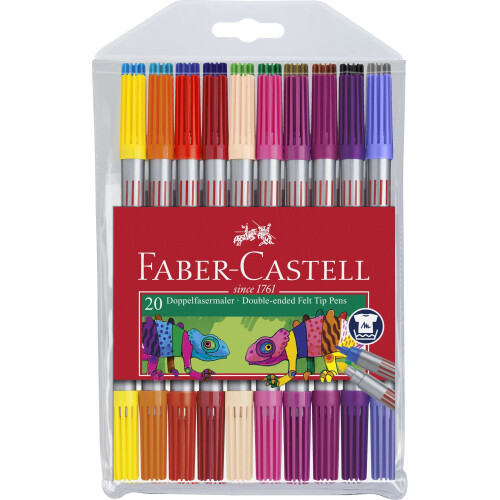 Faber-Castell Faber-Castell 151119 Double-Ended Colour Felt Tip Pen