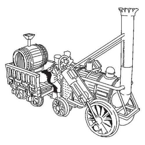 Stephenson's Rocket and Tender - Dapol Kitmaster C046 - OO plastic model kit 1