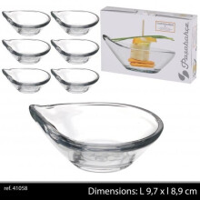 Passabache 6Pc Tapas Gastro Coupelle Glass Dishes