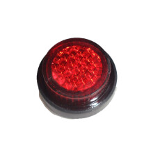 (50) 20mm Red Reflector Self Adhesive MOT number plate