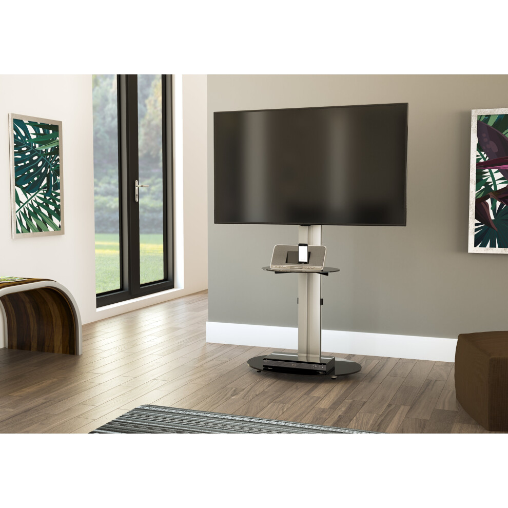 (Mahara TV Stand with TV Bracket - for TVs up to 55") Mahara "Arno" Swivel TV Stand