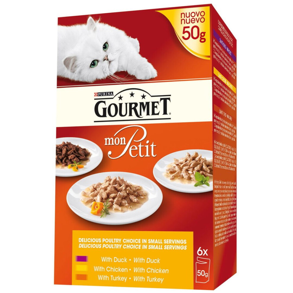 Purina Gourmet Mon Petit Poultry 6X50g (Pack Of 8)