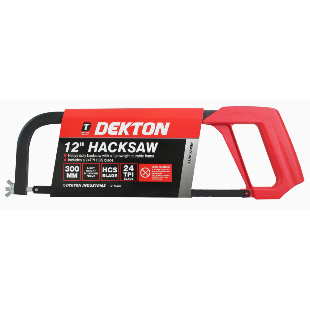 12" 300mm Professional Hacksaw Rapid change Heavy duty 90 or 45 Degree Metal blade